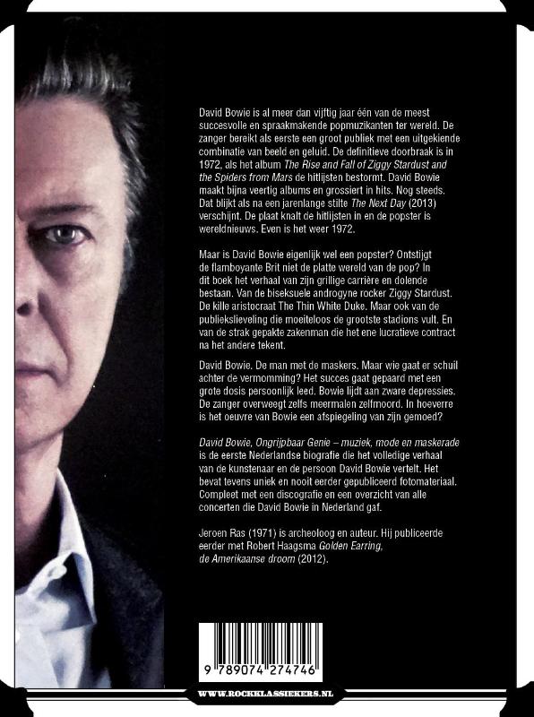 Achterkant van David Bowie