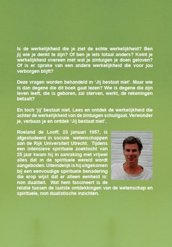 Achterkant van Jij bestaat niet