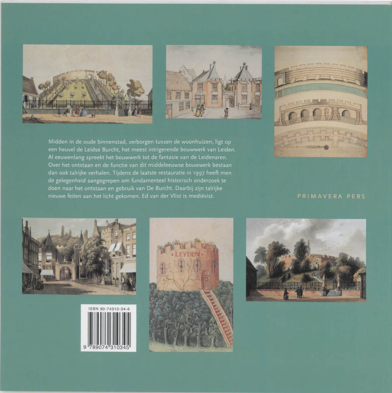 Achterkant van De burcht in Leiden