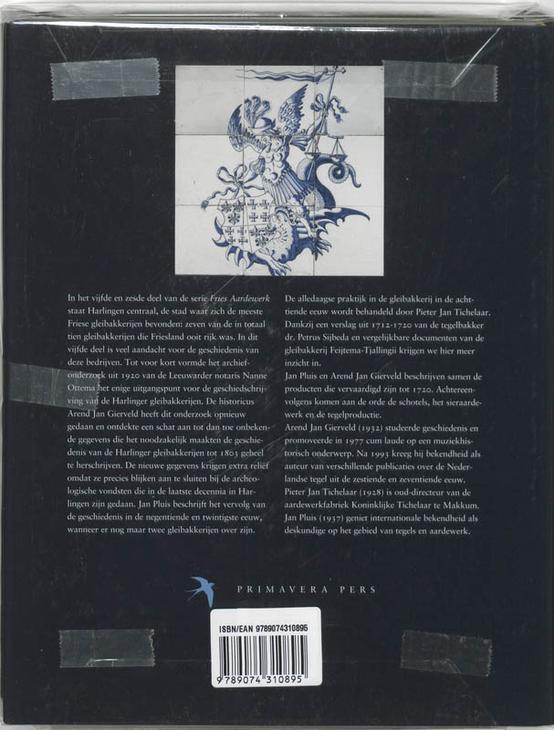 Achterkant van Bedrijfsgeschiedenis 1610-1933 & producten tot 1720