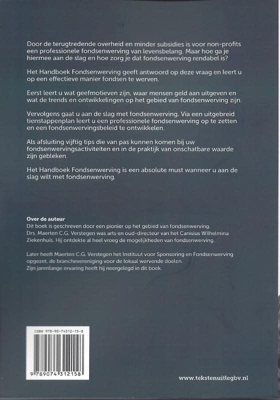 Achterkant van Fondsenwerving