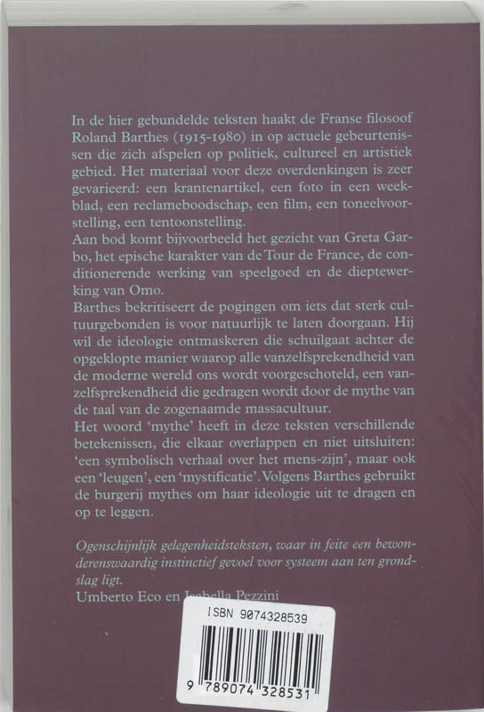 Achterkant van Mythologieen