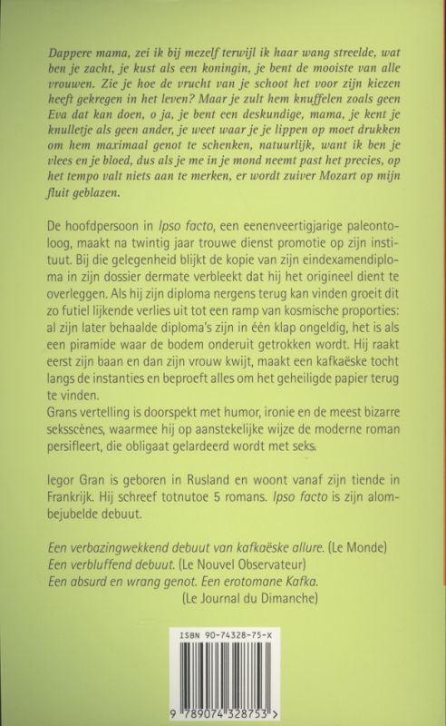 Achterkant van Ipso facto
