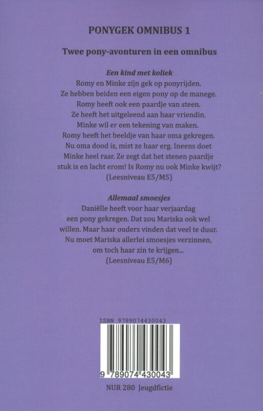 Achterkant van Ponygek Omnibus 1