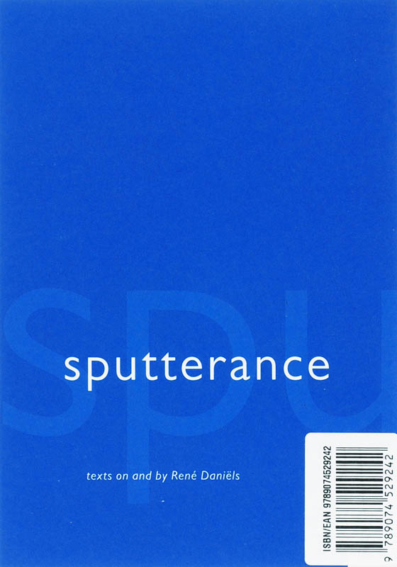 Achterkant van Spreeksel = Sputterance