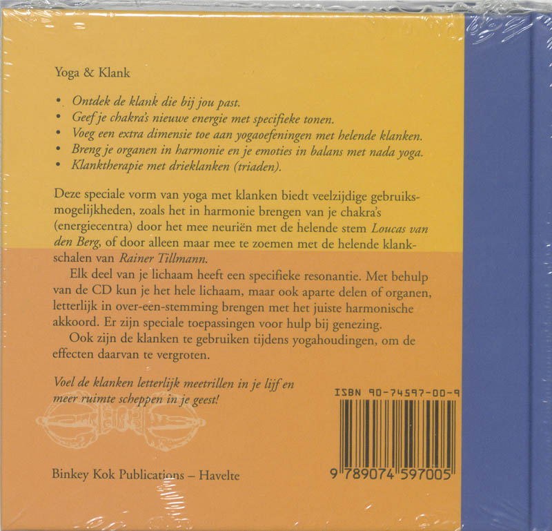 Achterkant van Yoga & Klank
