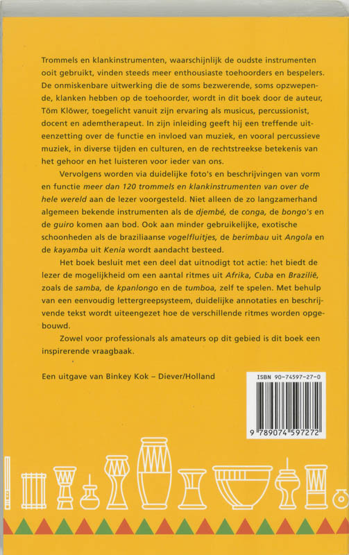 Achterkant van Trommels & klankinstrumenten