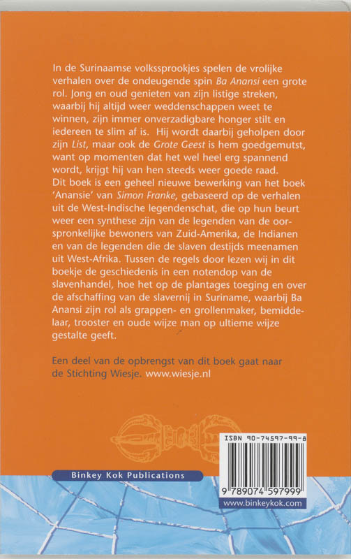 Achterkant van Anansi