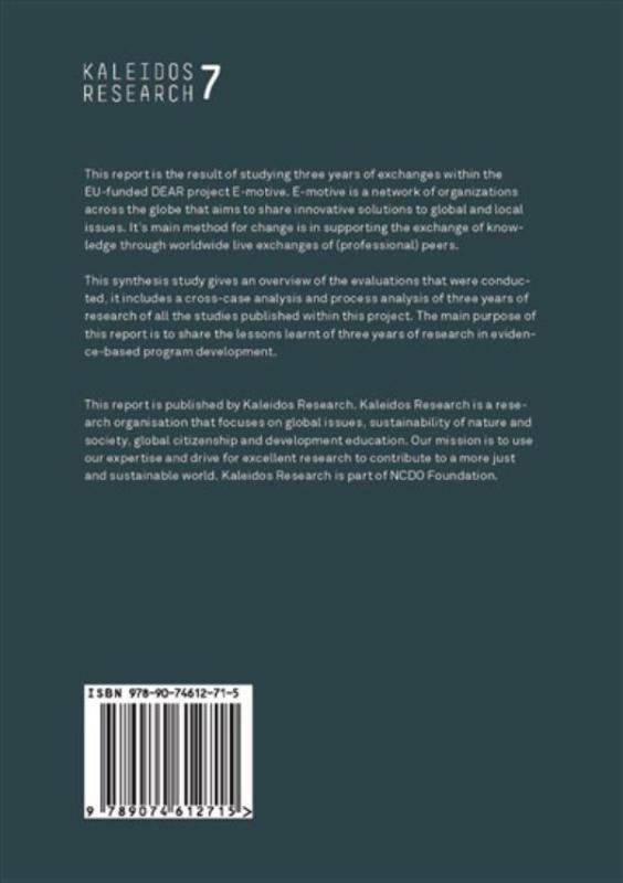 Achterkant van Research in evidence-based program development