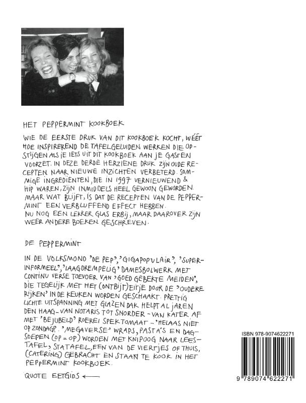 Achterkant van Het peppermint kookboek