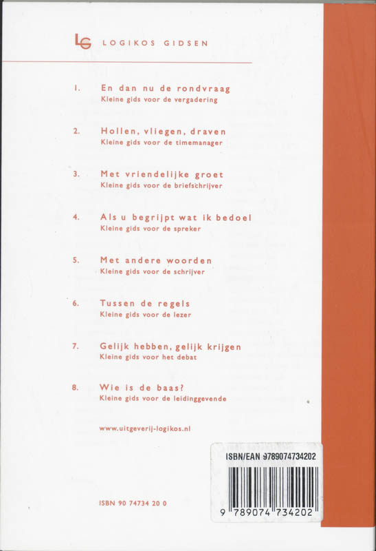 Achterkant van Tussen de regels