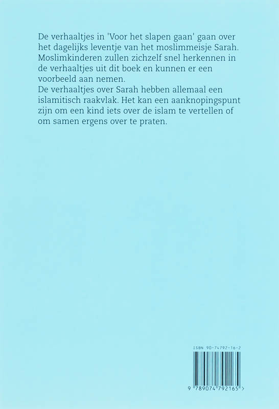 Achterkant van Voor het slapen gaan
