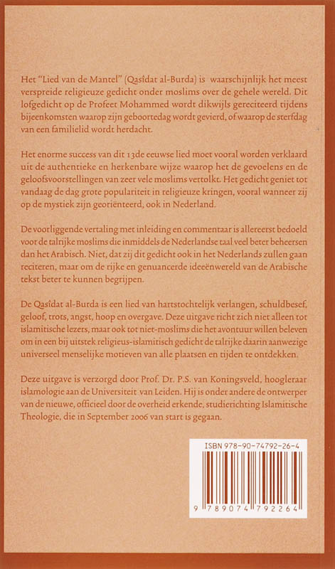 Achterkant van Het lied van de mantel