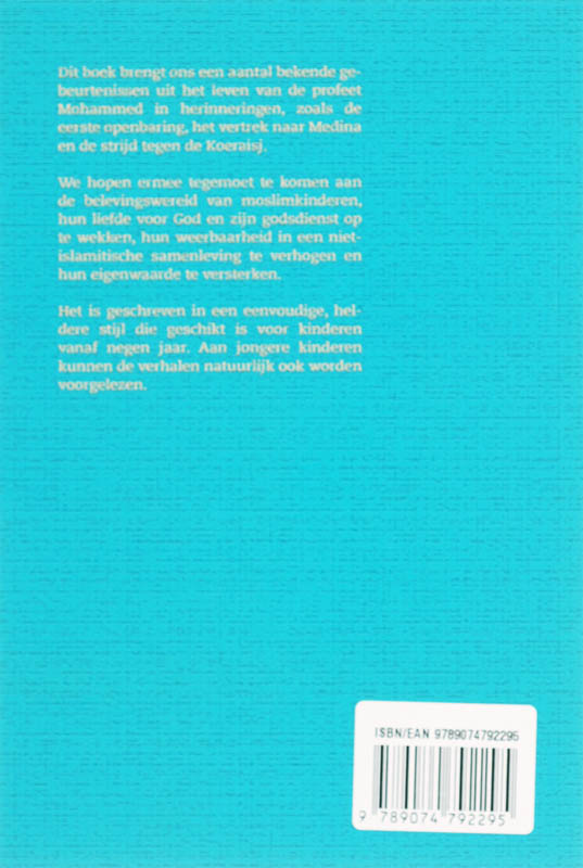 Achterkant van Prachtige verhalen uit het leven van Mohammed