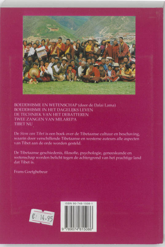 Achterkant van De stem van Tibet