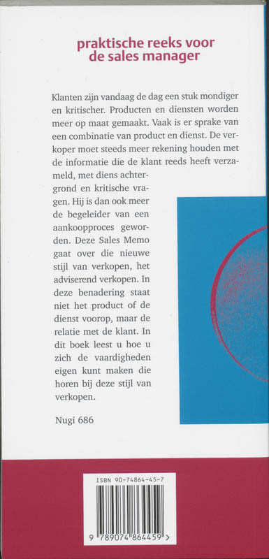 Achterkant van 25 vaardigheden voor adviserend verkopen