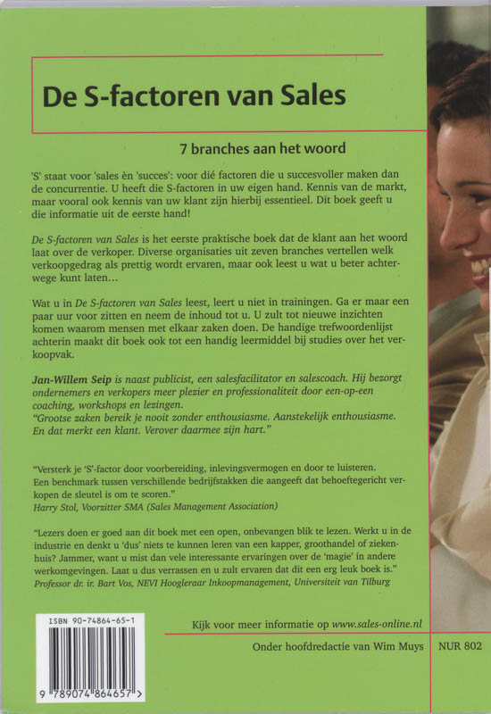 Achterkant van De S-factoren van Sales