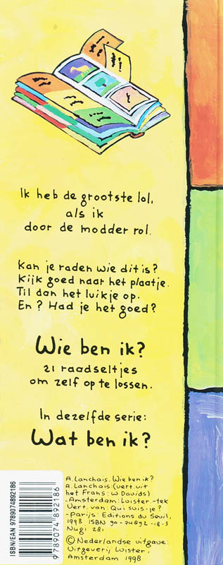 Achterkant van Wie ben ik?