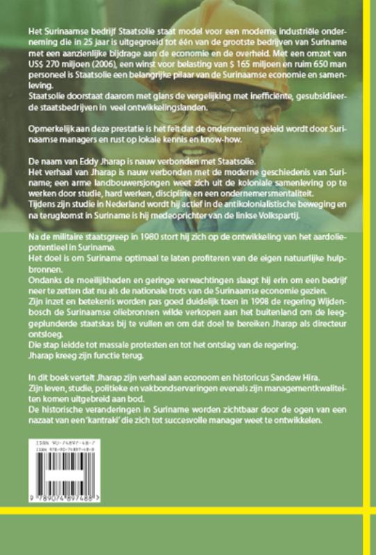 Achterkant van Eddy Jharap- vertrouwen in eigen kunnen