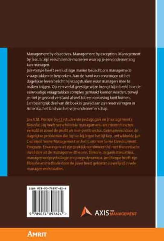 Achterkant van Management by columns