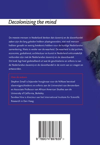 Achterkant van 20 vragen en antwoorden over het Nederlandse slavernijverleden en haar erfenis