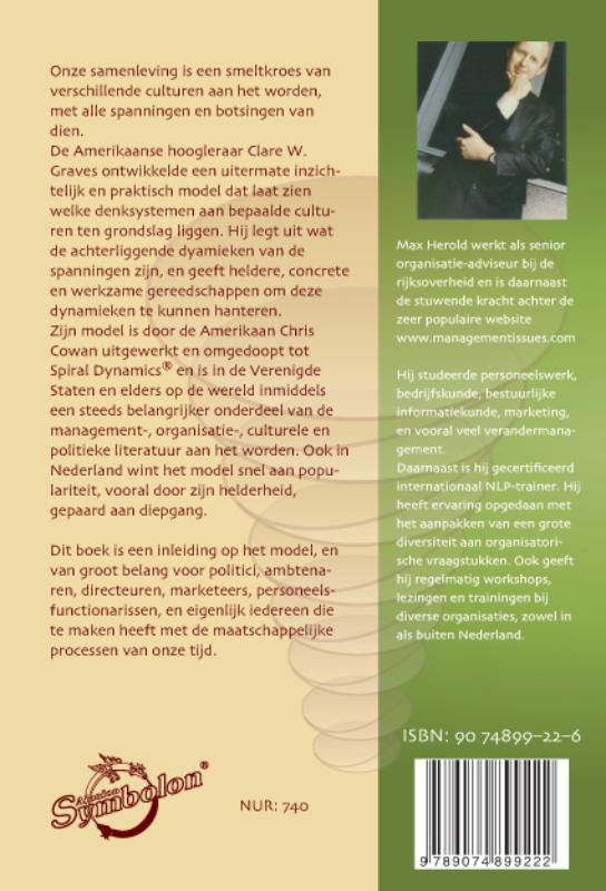Achterkant van De spiraal van waarden en denken