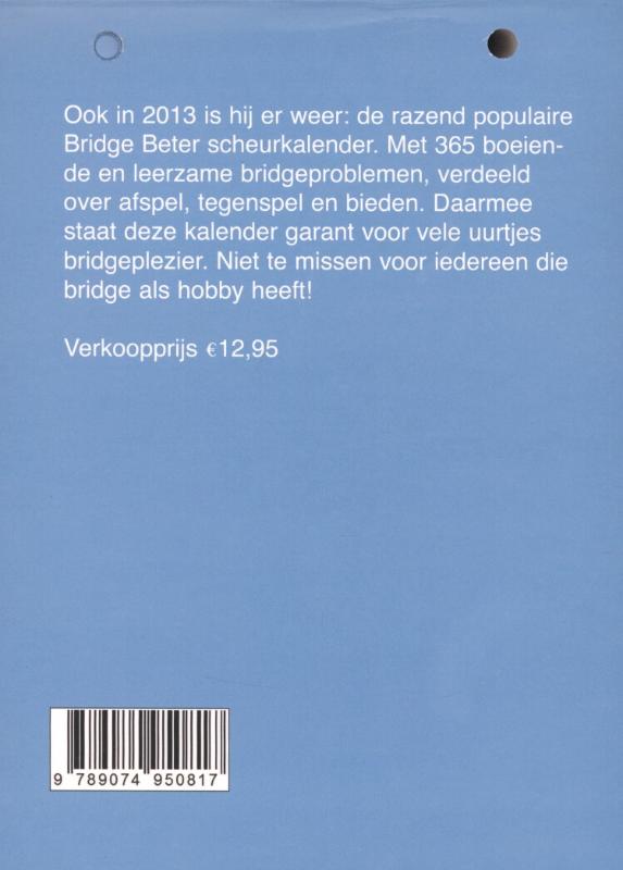 Achterkant van 2013