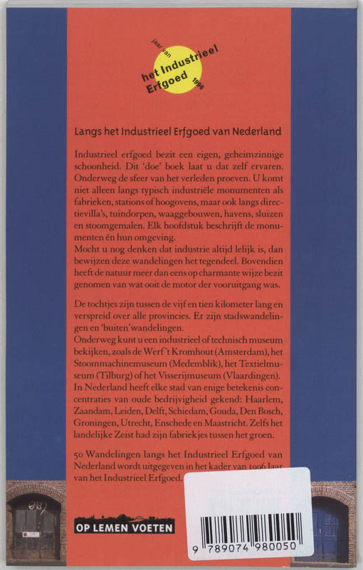 Achterkant van Langs het industrieel erfgoed van Nederland