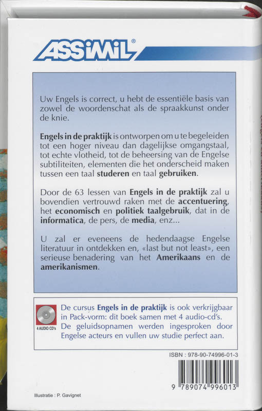 Achterkant van Engels in de praktyk