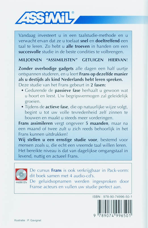 Achterkant van Frans zonder moeite