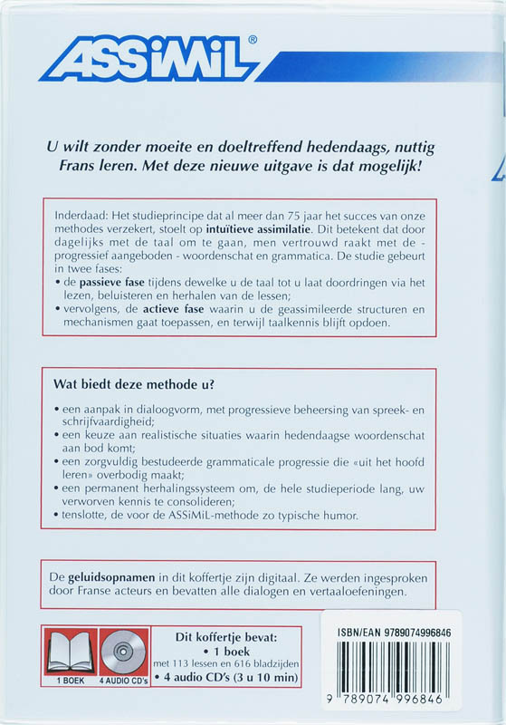 Achterkant van Frans zonder moeite