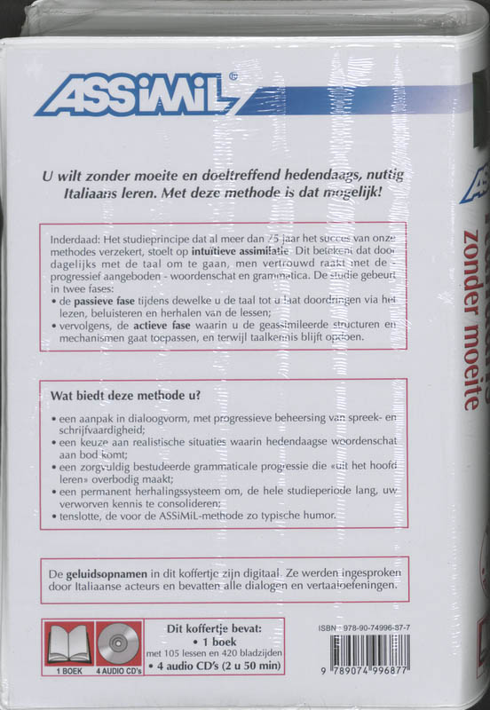 Achterkant van Het nieuwe italiaans zonder moeite