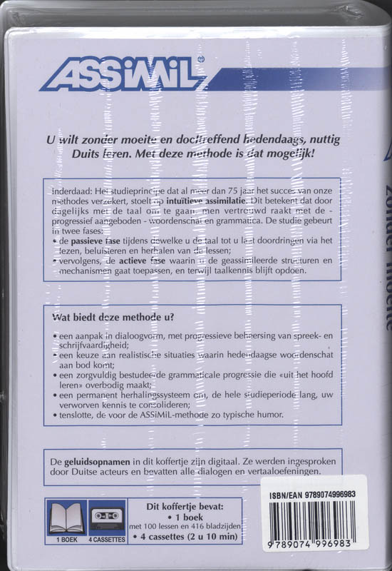 Achterkant van Nieuwe Duits zonder moeite