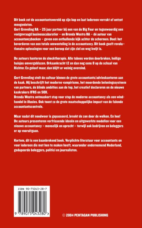 Achterkant van Onthullingen over accountants