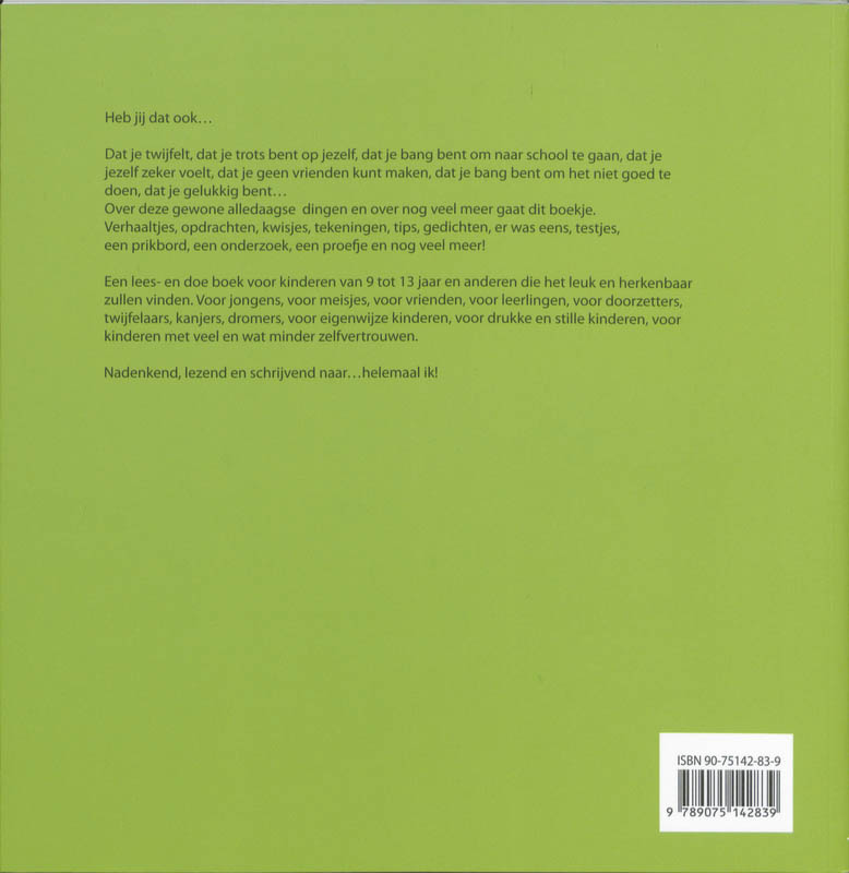 Achterkant van Helemaal ik