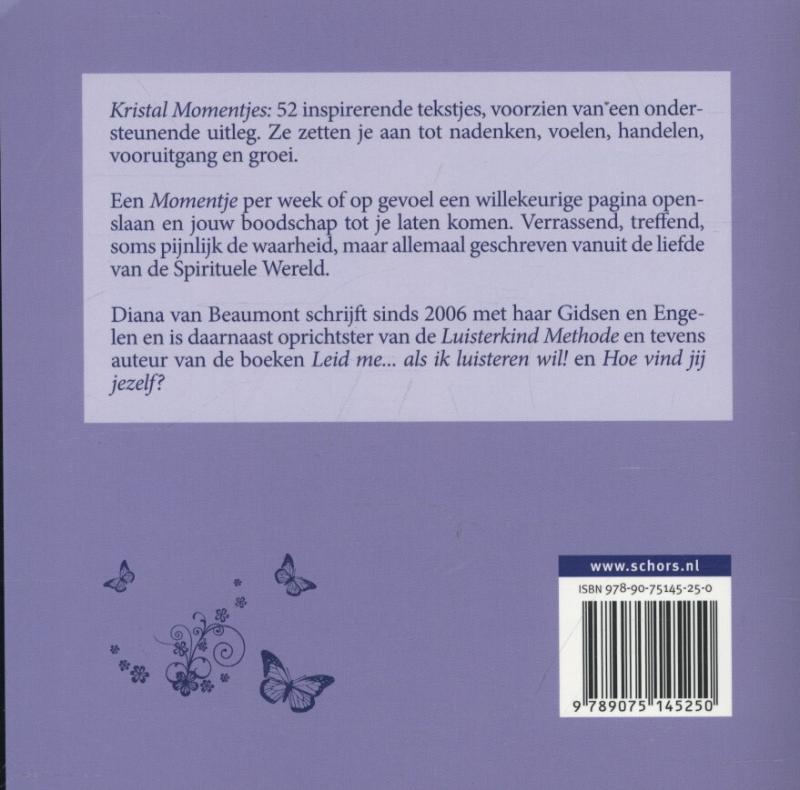 Achterkant van Kristal momentjes