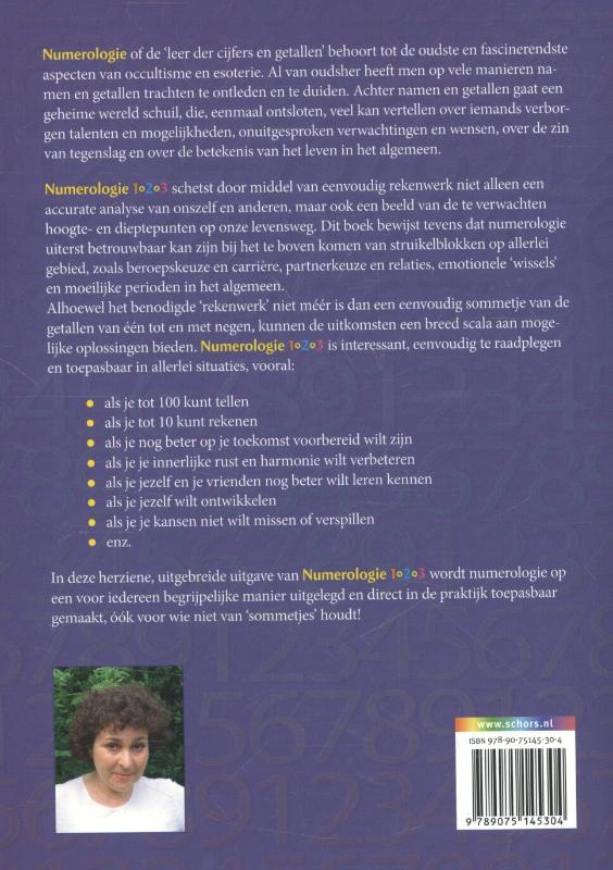 Achterkant van Numerologie 1, 2, 3