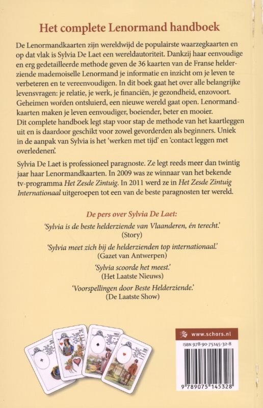 Achterkant van Het complete Lenormand handboek