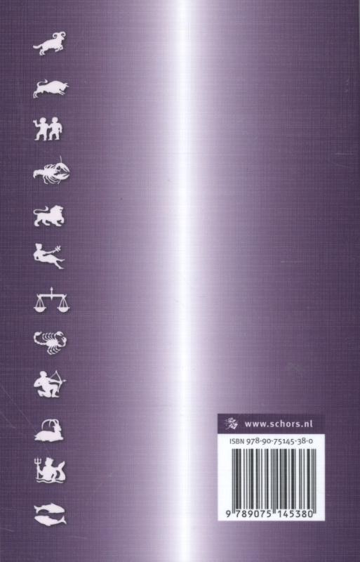 Achterkant van Astrologische zakagenda 2016