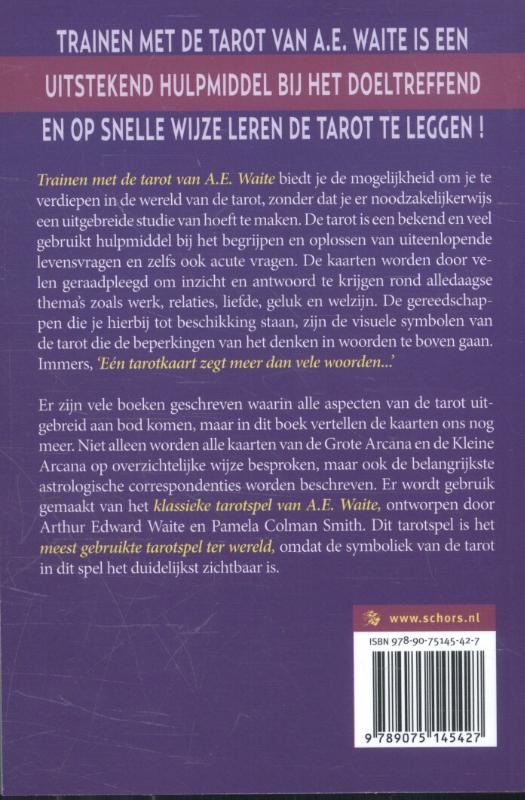 Achterkant van Trainen met de tarot van A.E. Waite
