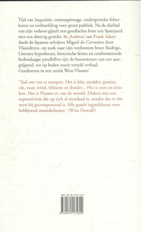 Achterkant van ¡Ambras!