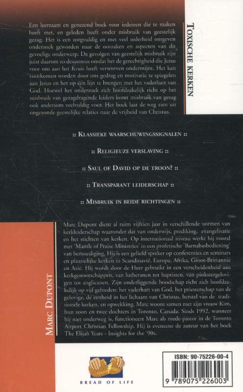 Achterkant van Toxische kerken
