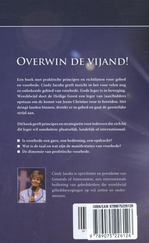 Achterkant van Overwin de vijand!