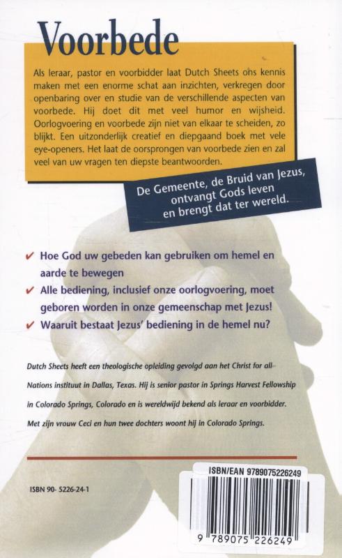 Achterkant van Voorbede