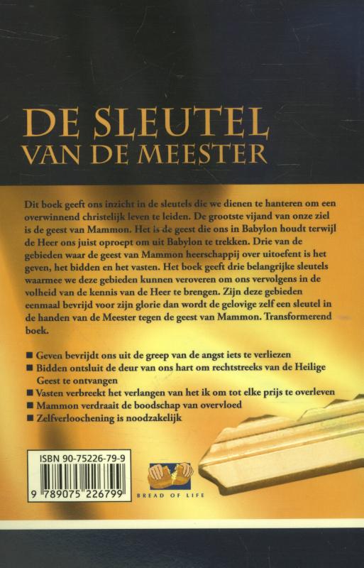 Achterkant van De sleutel van de Meester
