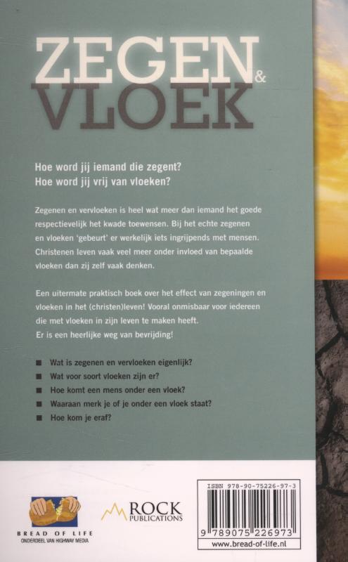 Achterkant van Zegen & vloek