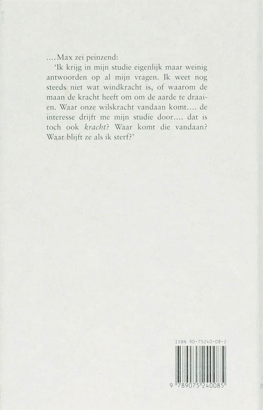 Achterkant van De man in het Vondelpark