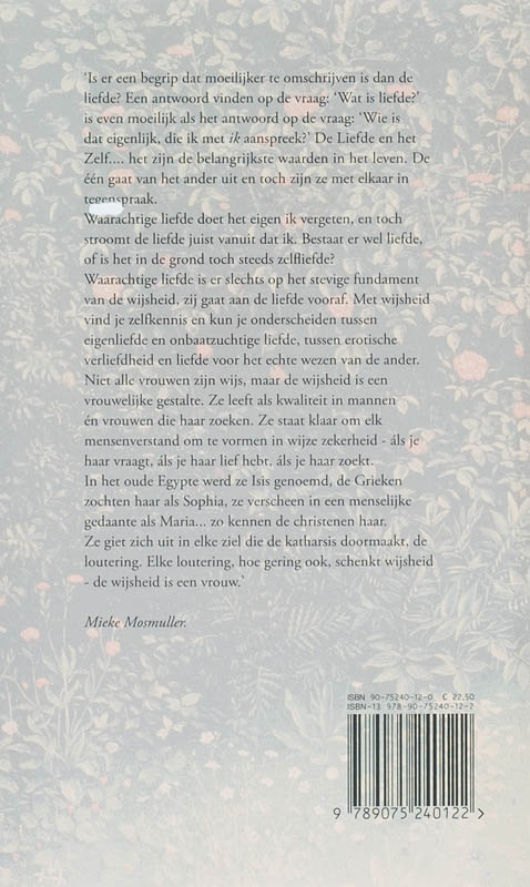 Achterkant van De wijsheid is een vrouw