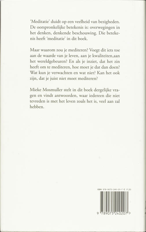 Achterkant van Waarom zou ik mediteren?
