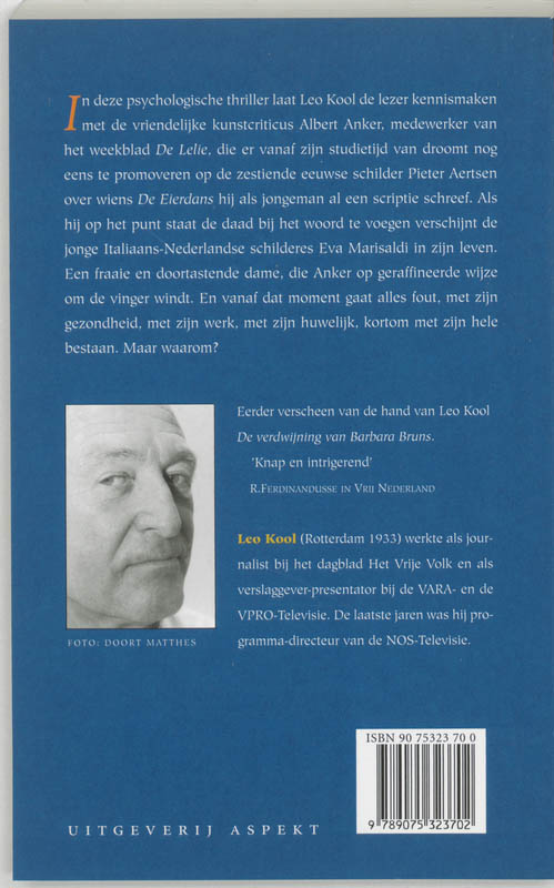 Achterkant van De ondergang van Albert Anker